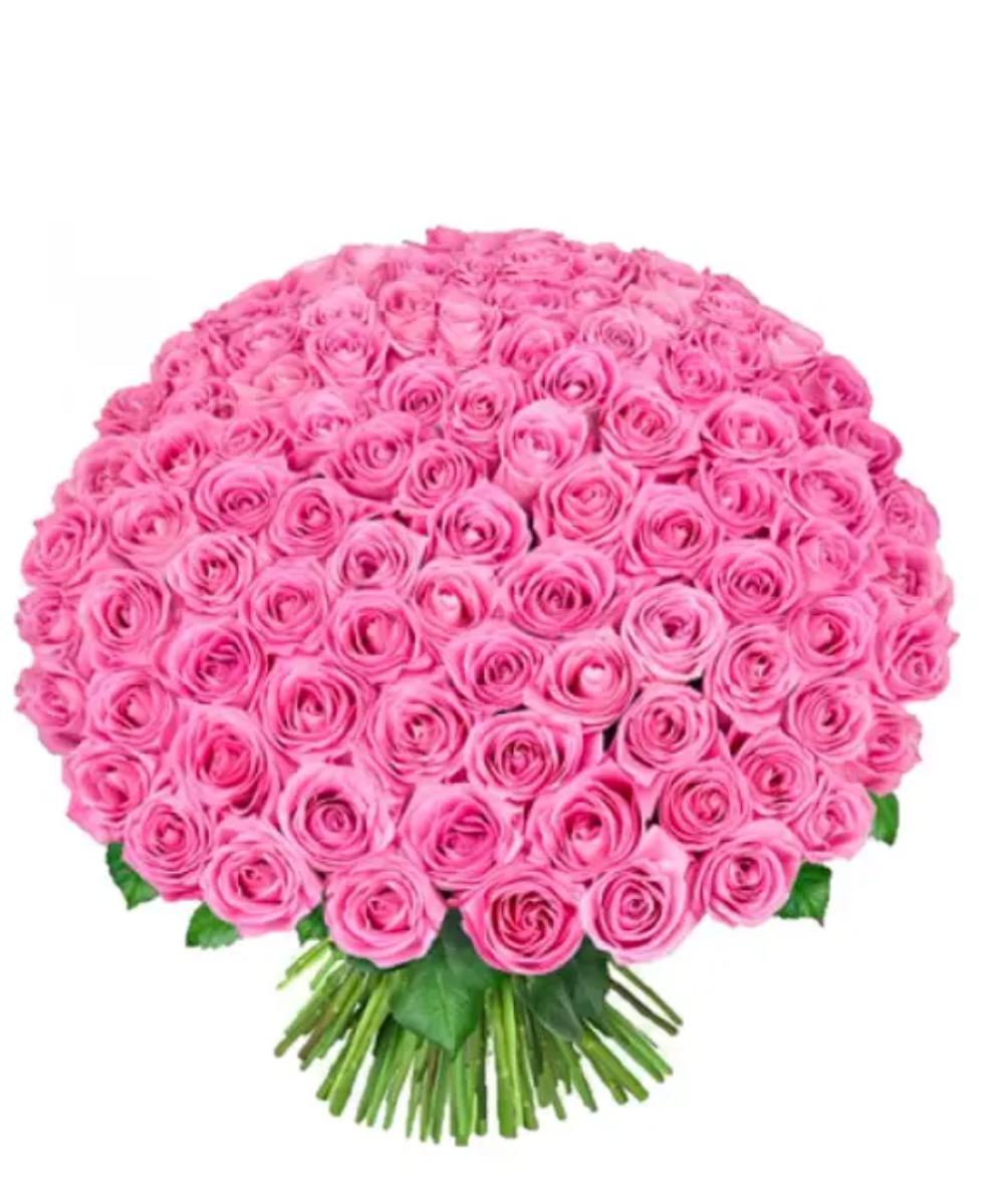 Bouquet Pink - 100 Rosas